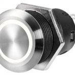 Marintek Paslanmaz Celik Anahtar Mavi Ac Kapa Anlik 12V