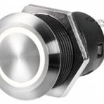 Marintek Paslanmaz Celik Anahtar Mavi Ac Kapa Anlik 24V