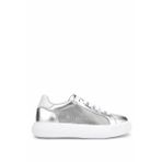 Mario Valentino Kadın Hakiki Deri Metalik Sneakers & Spor Ayakkabı 1040 91V1311 Bn Ayk Y25 Sılver/whıte