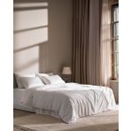 Marion King Size %100 Pamuk Brodeli Saten Nevresim Takımı - Beyaz