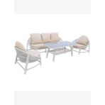 Marise | Üçlü Rattan Bahçe Oturma Grubu | 3+1+1+Sehpalı Bahçe Takımı