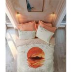 Maritime Tek Kişilik Nevresim Takımı Sunset Somon