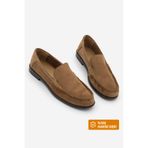 Marjin Kadın Hakiki Deri Makosen Dikişli Loafer Günlük Ayakkabı Elsan Camel Süet