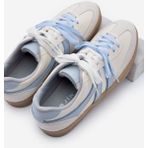 Marjin Kadın Sneaker Retro Çift Bağcıklı Spor Ayakkabı Forden Mavi
