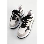 Marjin Kadın Sneaker Yüksek Taban Spor Ayakkabı Aryan Gri Süet