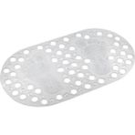 Mark Premium Serisi Banyo - Küvet Içi Kaydırmaz Vantuzlu Ayak Desenli Paspas 66,5 x 36,5 Cm, Beyaz