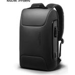 Mark Ryden ODYSSEY Siyah Renk Laptop Sırt Çantası 15.6 inç Su Geçirmez Suni Deri Hırsızlık Koruma MR9116_00