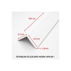 Marka Alüminyum Köşe Profili Alüminyum Köşebent L Profil BEYAZ 2,5 CM X 2,5 CM X 600 Cm