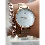 Marka Çelik Kordon, Su Geçirmez, 2 Yıl Garantili Rose Renk Kadın Kol Saati+Bileklik - Rose Gold