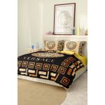 Marka Nevresim Takımı Çift Kişilik Pamuklu Saten Kumaş 6 Parça 3D Dijital Baskı Duvet Cover Set Model NO:100 - Renkli - 200 x 220 cm