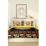 Marka Nevresim Takımı Çift Kişilik Pamuklu Saten Kumaş 6 Parça 3D Dijital Baskı Duvet Cover Set Model No:100