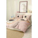 Marka Nevresim Takımı Çift Kişilik Pamuklu Saten Kumaş 6 Parça 3D Dijital Baskı Duvet Cover Set Model NO:102 - Renkli - 200 x 220 cm