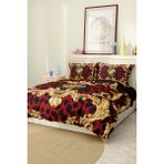 Marka Nevresim Takımı Çift Kişilik Pamuklu Saten Kumaş 6 Parça 3D Dijital Baskı Duvet Cover Set Model NO:110 - Renkli - 200 x 220 cm