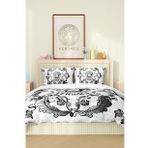 Marka Nevresim Takımı Çift Kişilik Pamuklu Saten Kumaş 6 Parça 3D Dijital Baskı Duvet Cover Set Model No:112