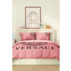 Marka Nevresim Takımı Çift Kişilik Pamuklu Saten Kumaş 6 Parça 3D Dijital Baskı Duvet Cover Set Model No:118