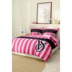 Marka Nevresim Takımı Çift Kişilik Pamuklu Saten Kumaş 6 Parça 3D Dijital Baskı Duvet Cover Set Model NO:126 - Renkli - 200 x 220 cm