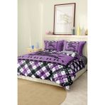 Marka Nevresim Takımı Çift Kişilik Pamuklu Saten Kumaş 6 Parça 3D Dijital Baskı Duvet Cover Set Model No:16 - Renkli - 200 x 220 cm