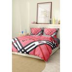 Marka Nevresim Takımı Çift Kişilik Pamuklu Saten Kumaş 6 Parça 3D Dijital Baskı Duvet Cover Set Model No:17 - Renkli - 200 x 220 cm