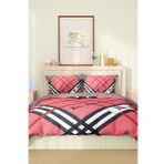 Marka Nevresim Takımı Çift Kişilik Pamuklu Saten Kumaş 6 Parça 3D Dijital Baskı Duvet Cover Set Model No:17