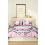 Marka Nevresim Takımı Çift Kişilik Pamuklu Saten Kumaş 6 Parça 3D Dijital Baskı Duvet Cover Set Model No:20