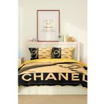 Marka Nevresim Takımı Çift Kişilik Pamuklu Saten Kumaş 6 Parça 3D Dijital Baskı Duvet Cover Set Model No:24