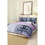Marka Nevresim Takımı Çift Kişilik Pamuklu Saten Kumaş 6 Parça 3D Dijital Baskı Duvet Cover Set Model No:26