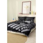 Marka Nevresim Takımı Çift Kişilik Pamuklu Saten Kumaş 6 Parça 3D Dijital Baskı Duvet Cover Set Model No:3 - Renkli - 200 x 220 cm