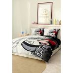 Marka Nevresim Takımı Çift Kişilik Pamuklu Saten Kumaş 6 Parça 3D Dijital Baskı Duvet Cover Set Model No:31