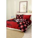 Marka Nevresim Takımı Çift Kişilik Pamuklu Saten Kumaş 6 Parça 3D Dijital Baskı Duvet Cover Set Model No:36