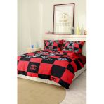 Marka Nevresim Takımı Çift Kişilik Pamuklu Saten Kumaş 6 Parça 3D Dijital Baskı Duvet Cover Set Model No:37
