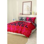 Marka Nevresim Takımı Çift Kişilik Pamuklu Saten Kumaş 6 Parça 3D Dijital Baskı Duvet Cover Set Model No:38