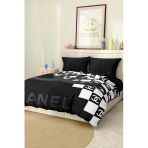 Marka Nevresim Takımı Çift Kişilik Pamuklu Saten Kumaş 6 Parça 3D Dijital Baskı Duvet Cover Set Model No:39