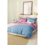Marka Nevresim Takımı Çift Kişilik Pamuklu Saten Kumaş 6 Parça 3D Dijital Baskı Duvet Cover Set Model No:41 - Renkli - 200 x 220 cm