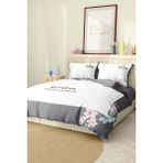 Marka Nevresim Takımı Çift Kişilik Pamuklu Saten Kumaş 6 Parça 3D Dijital Baskı Duvet Cover Set Model No:47 - Renkli - 200 x 220 cm