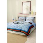 Marka Nevresim Takımı Çift Kişilik Pamuklu Saten Kumaş 6 Parça 3D Dijital Baskı Duvet Cover Set Model No:51