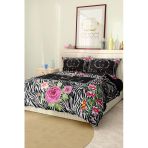 Marka Nevresim Takımı Çift Kişilik Pamuklu Saten Kumaş 6 Parça 3D Dijital Baskı Duvet Cover Set Model No:55