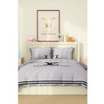 Marka Nevresim Takımı Çift Kişilik Pamuklu Saten Kumaş 6 Parça 3D Dijital Baskı Duvet Cover Set Model No:70