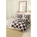 Marka Nevresim Takımı Çift Kişilik Pamuklu Saten Kumaş 6 Parça 3D Dijital Baskı Duvet Cover Set Model No:79