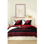 Marka Nevresim Takımı Çift Kişilik Pamuklu Saten Kumaş 6 Parça 3D Dijital Baskı Duvet Cover Set Model No:8