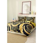 Marka Nevresim Takımı Çift Kişilik Pamuklu Saten Kumaş 6 Parça 3D Dijital Baskı Duvet Cover Set Model No:97 - Renkli - 200 x 220 cm