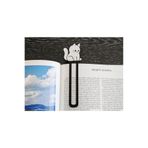 Marka Sevimli Beyaz Kedi Figürlü 3D Tasarım Kitap Ayracı - Kitap Kurdu Hediyesi 1 Adet