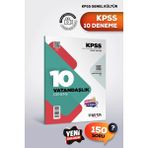 Marka Yayınları 2026 Kkpss Vatandaşlık 10 Deneme Sınavı 150 Soru Ciltli Üniversite Hazırlık Kitabı