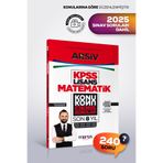 Marka Yayınları KPSS LİSANS MATEMATİK SON 8 YIL Konu Konu Çıkmış Sorular | Tamamı Çözümlü