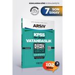 Marka Yayınları KPSS ÖN LİSANS VATANDAŞLIK SON 7 SINAV Konu Konu Çıkmış Sorular | Tamamı Çözümlü
