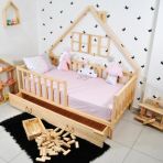 Markaawm Montessori Çocuk Yatak Çekmeceli 90X190 Karyola Yağmur Teşhir