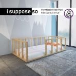 Markaawm Montessori Çocuk Yatak Doğal Çam 90X190 Karyola Yıldız Teşhir