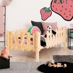 Markaawm Montessori Yatak Çocuk Ve Bebek Karyola Doğal Çam Violet