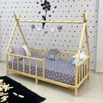 Markaawm Montessori Yatak Doğal Çam Ağacı Kızılderili 60X120