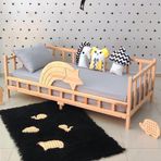 Markaawm Montessori Yatak Yıldız Korumalıklı Çocuk Yatağı Premium 90X190