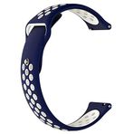 Markacase Fossil Q Gazer Delikli Spor Silikon Kordon Lacivert Beyaz